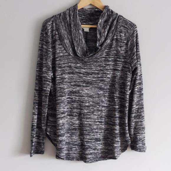 🆕🌿MARBLED COWL NECK TOP🌿 - Picture 4 of 5